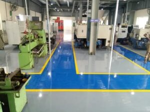 Epoxy lantai Industri atau pabrik